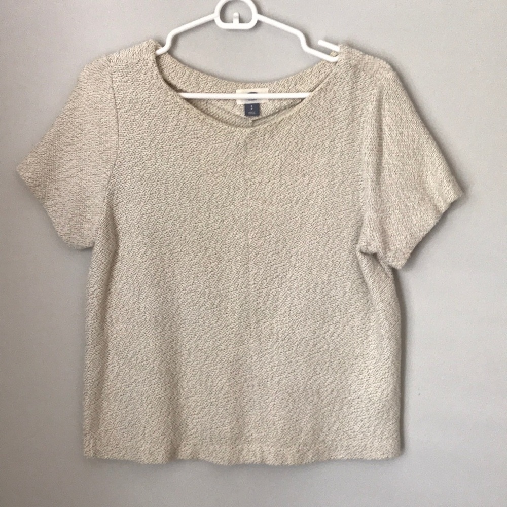 Cream textured top